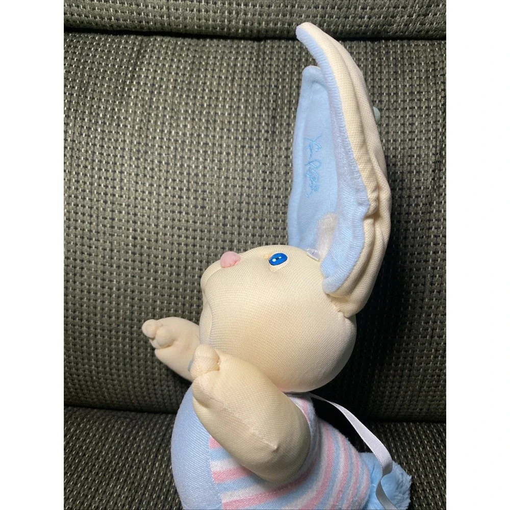 Vintage 15" Cabbage Patch Kids Bunny Bee Xavier Roberts Blue 1985 Plush Toy - Picture 6 of 13